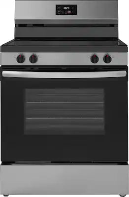 Insignia™ - 30 in. Wide 4 Elements 5.3 Cu. Ft. Freestanding Electric Range with Dual-Size Burner and Storage Drawer