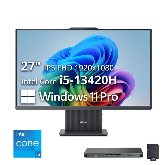 27" IPS FHD 1920x1080  
Intel Core i5-13420H  
Windows 11 Pro  
Lenovo  
Intel Core i5