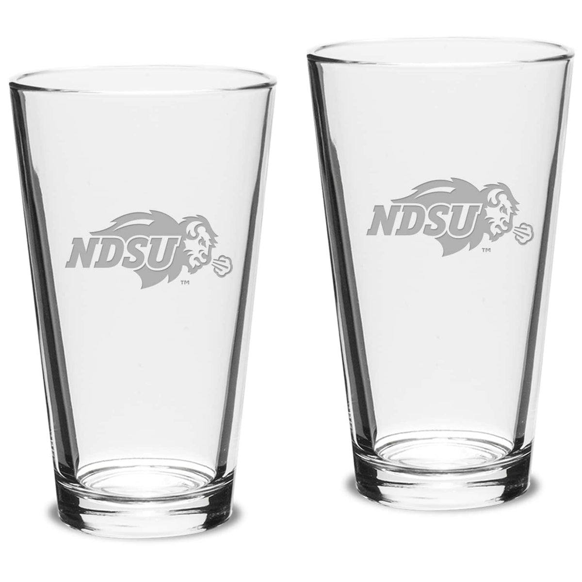 Jardine - NDSU Bison 16oz. 2-Piece Classic Pub Glass Set - Multicolor