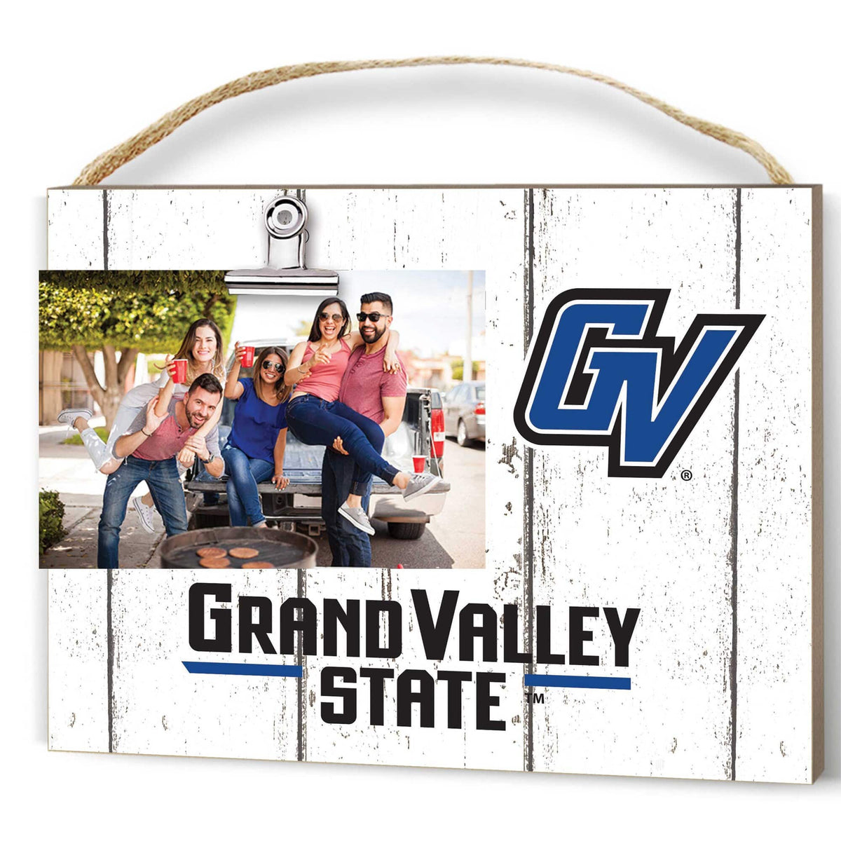 Jardine - Grand Valley State Lakers 8" x 10" Weathered Clip It Frame - White