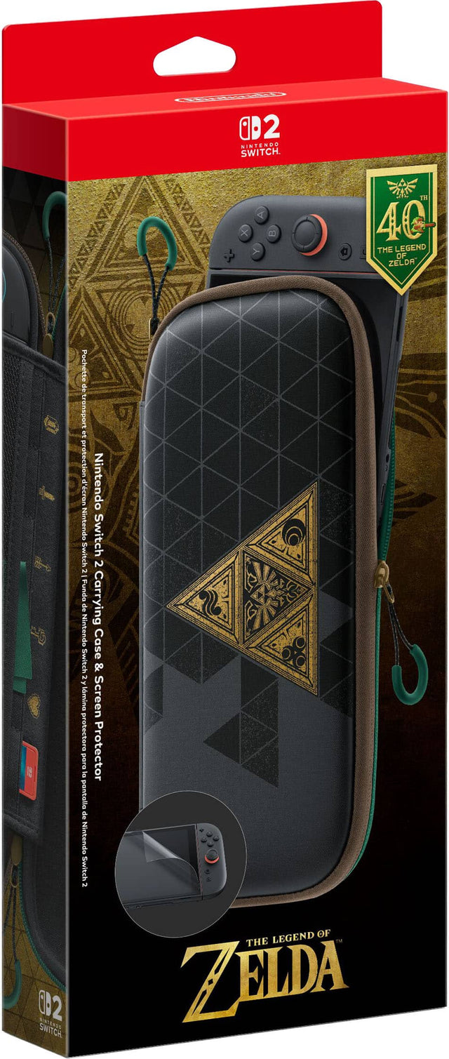 VAVAVAVAR  
2 NINTENDO SWITCH. ZAPAPAPAZ  
TH 40 THE LEGEND OF ZELDA  
18 1 2 AWDO SWITCH  
Pochette de transport et protection d'écran Nintendo Nintendo Switch Switch 2 2 Funda Carrying de Nintendo Case Switch & 2y lmina Screen protectora para Protector D pantalla de Nintendo Switch 2  
LEGEND OF THE ZELDA