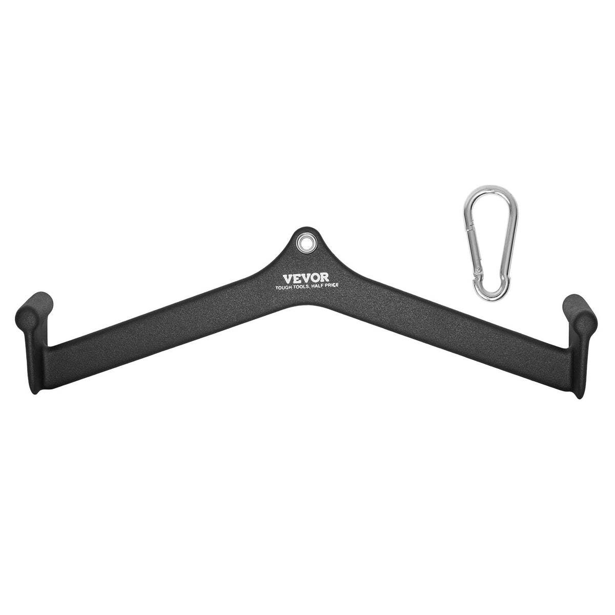VEVOR - LAT Pulldownment, Tricep Pull Down Bar, Back Strength Train Attachment, Cable Machine Rowing V-bar - Black
