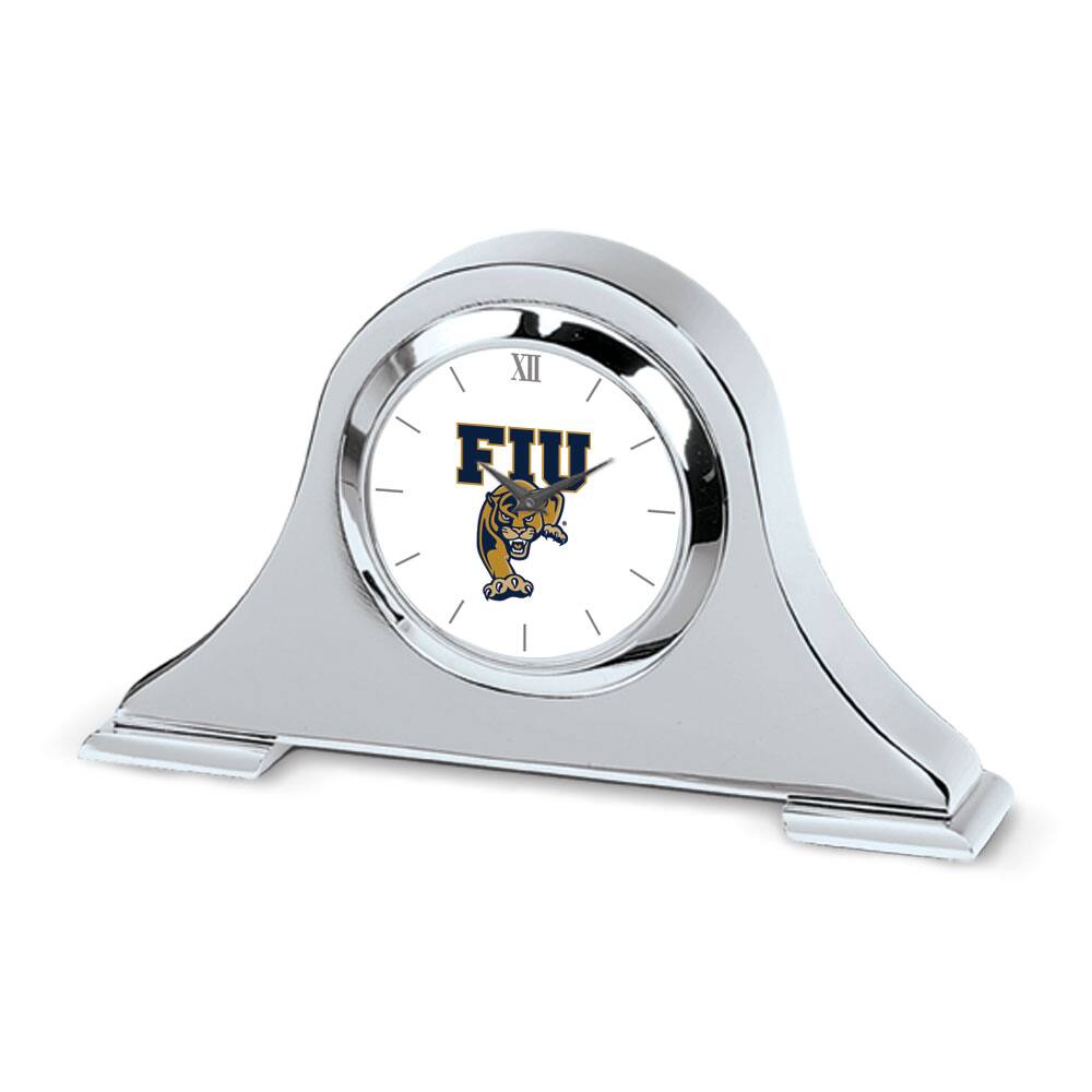 Jardine - FIU Panthers Logo Napoleon Desk Clock - Silver