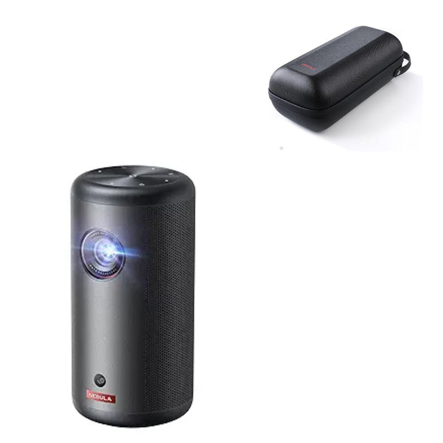 Front. Soundcore - NEBULA Capsule 3 GTV Outdoor Projector with Official All-in-One Travel Case.