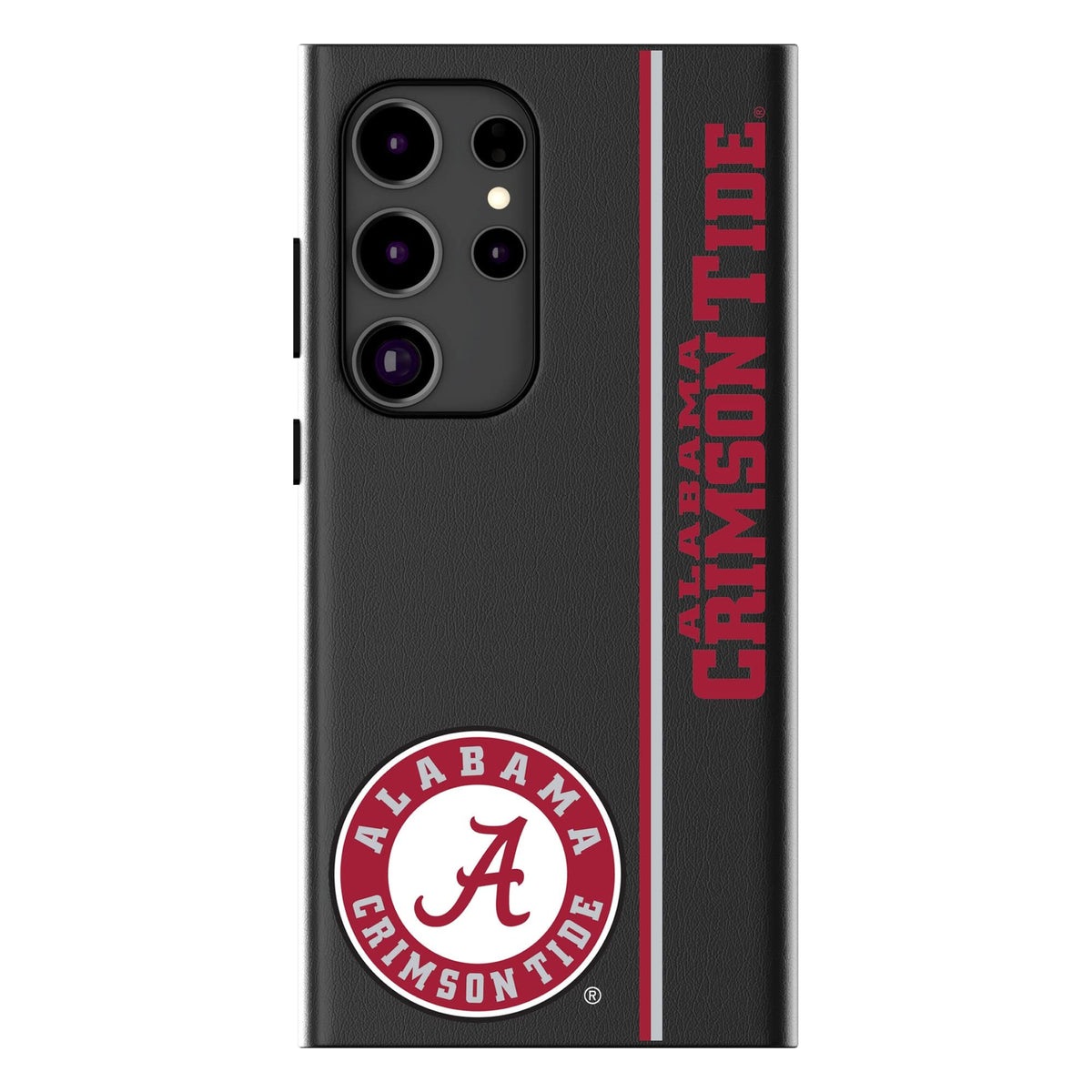 Keyscaper - NCAA - Alabama Crimson Tide Galaxy Magnetic Bump Case - S25 Ultra - Black