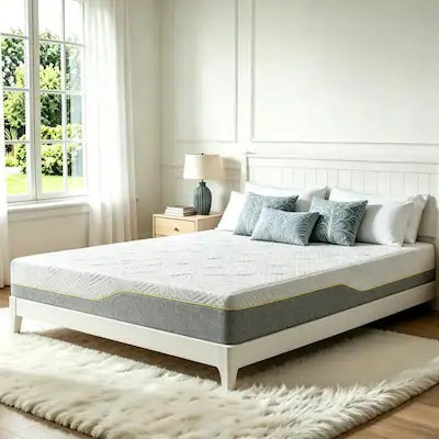 Bestier - 14 Inch Queen Size Gel Memory Foam Mattress, Breathable Design, High-Density Pressure Relief Support