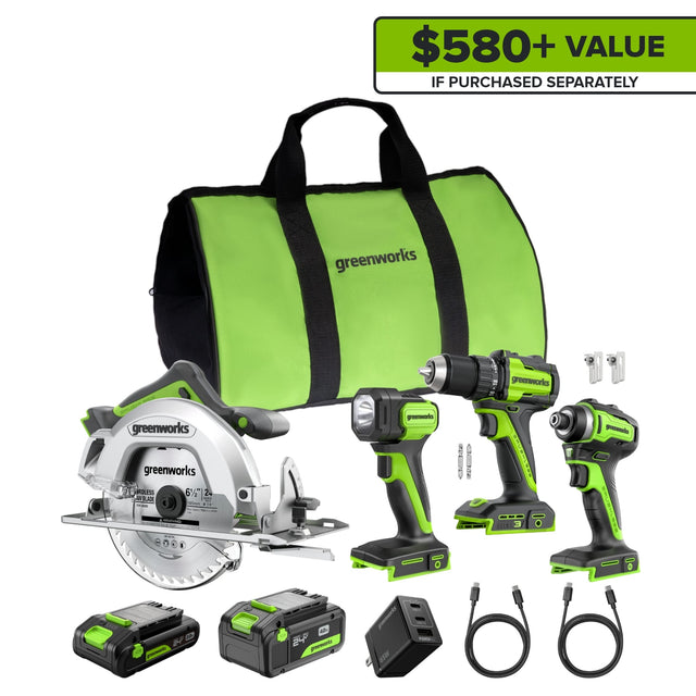 $580+ VALUE IF PURCHASED SEPARATELY

greenworks

2210

6/2

1

1813

00

HODN

24

poesta

B5W