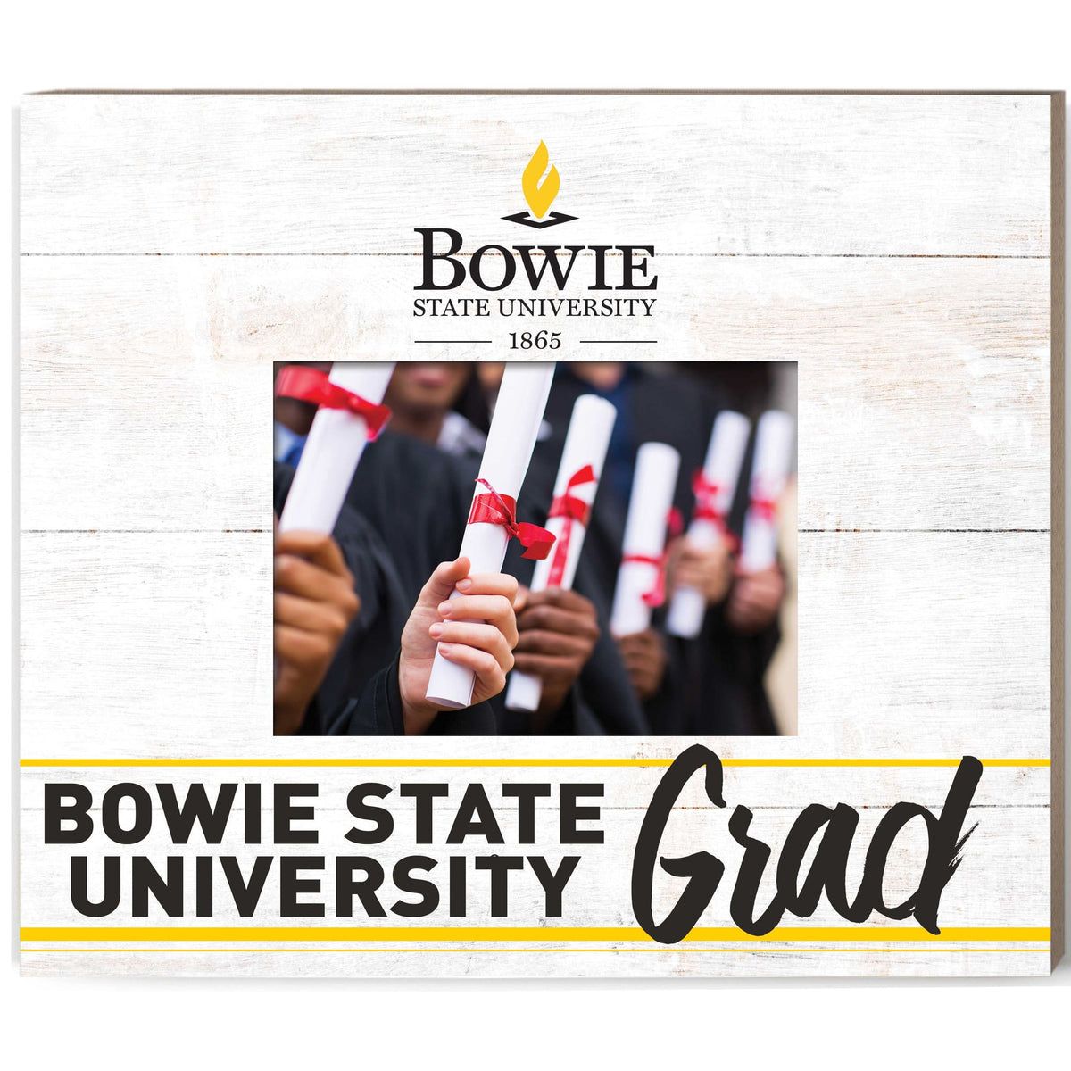 Jardine - Bowie State Bulldogs 11'' x 13'' Grad Picture Frame - White