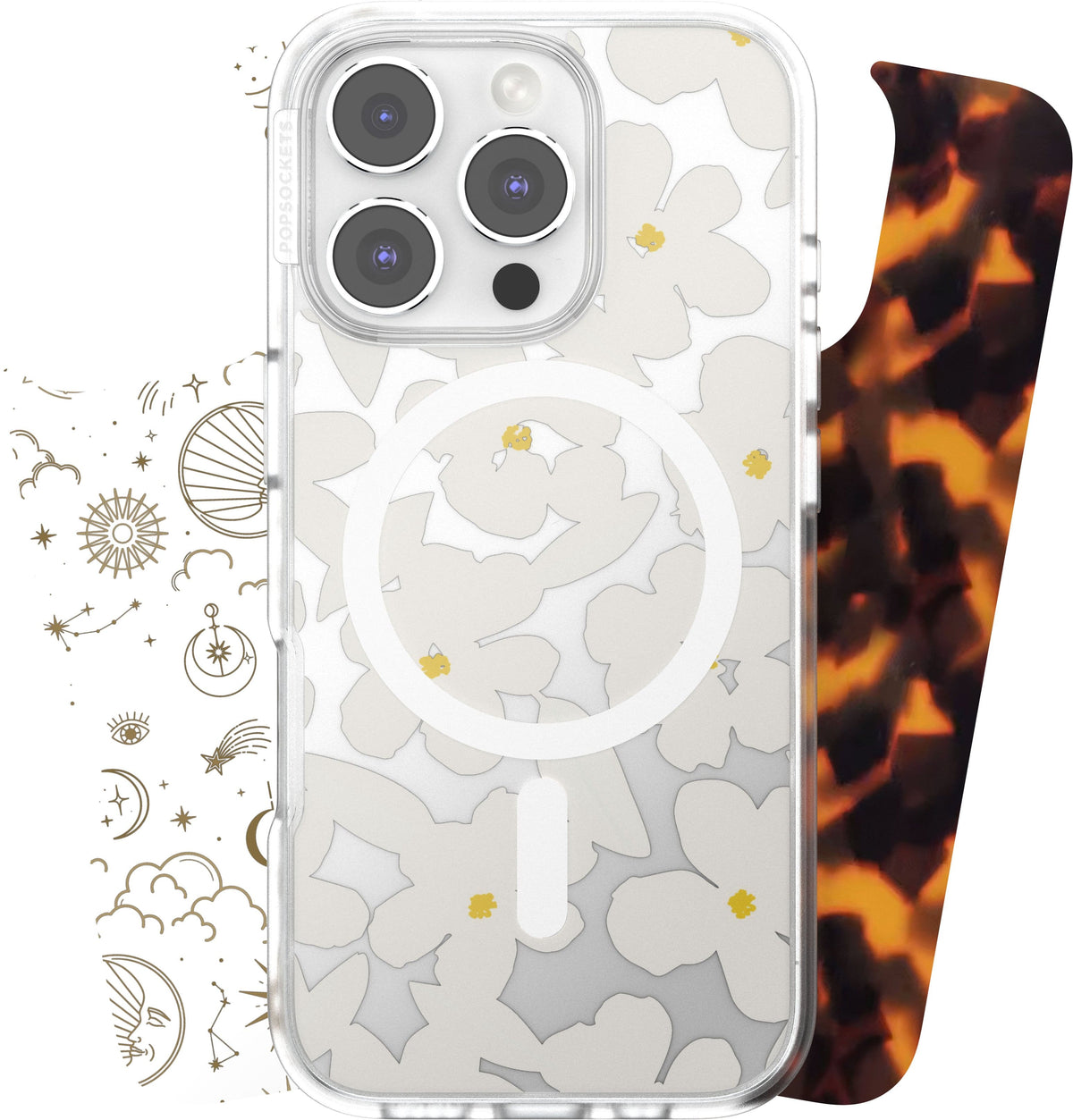 Looks iPhone 16 Pro Swappable Graphic Case Inserts (3 per pack) - compatible w/ PopSockets PopCase only - Icon Bundle