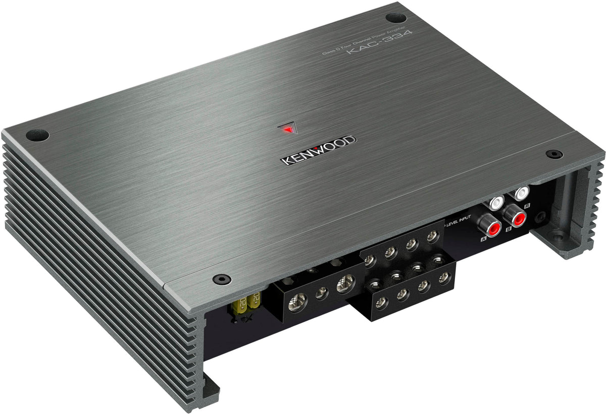 Kenwood - KAC-334 Class D Bridgeable Multichannel Amplifier with Variable Crossovers - Silver