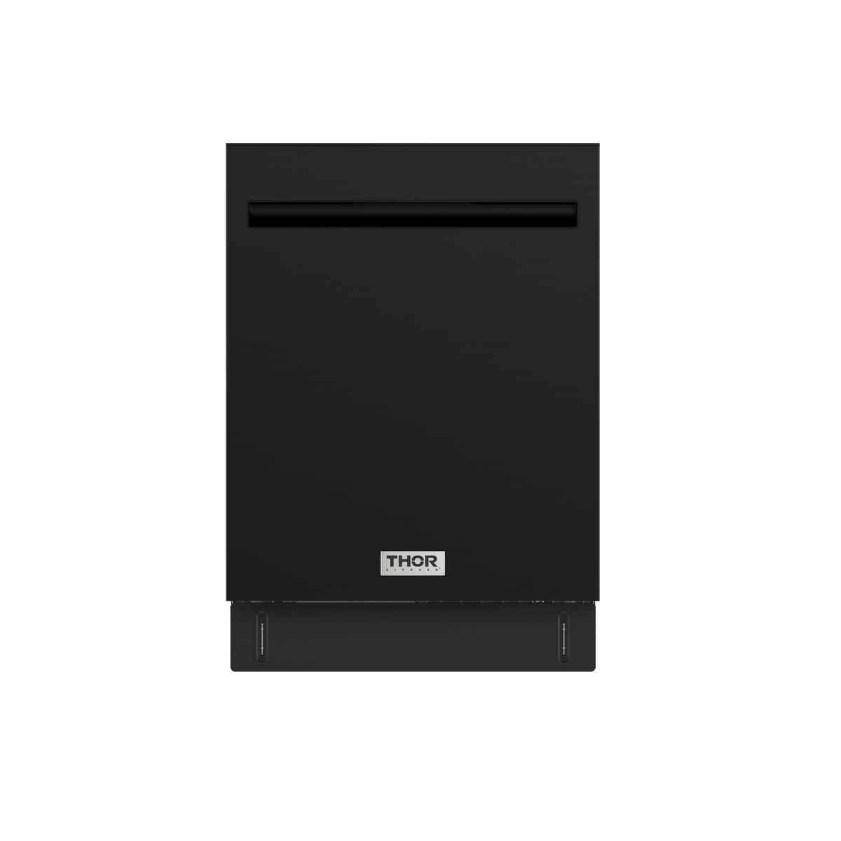 Thor Kitchen - 24" Top Control Built-In Dishwasher Stainless Steel Tub with Pocket Handle, 51 dBA - Matte Black