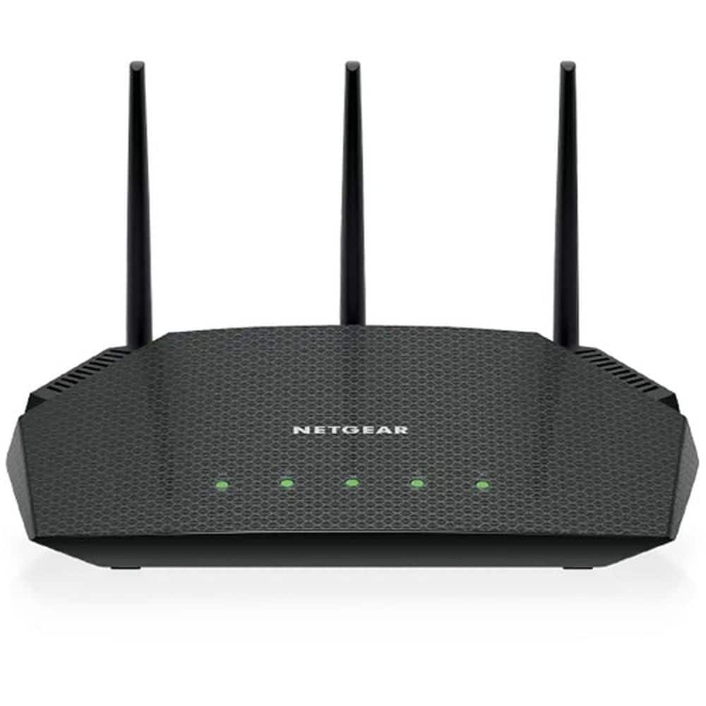 NETGEAR - RAX36-100PAR AX3000 Nighthawk 4-Stream AX4 Up to 3 Gbps Wireless Speed WiFi 6 Router - Refurbished Excellent - Black