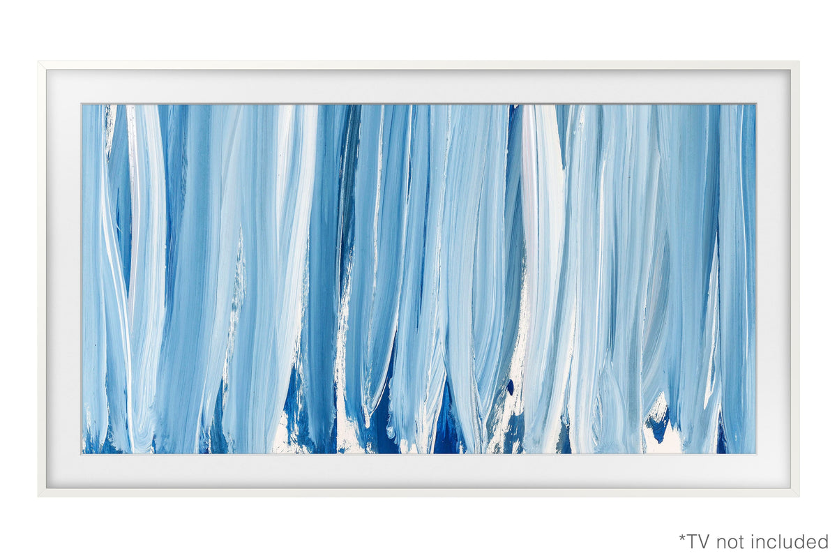 Samsung - 65" The Frame Customizable Bezel - Modern - White