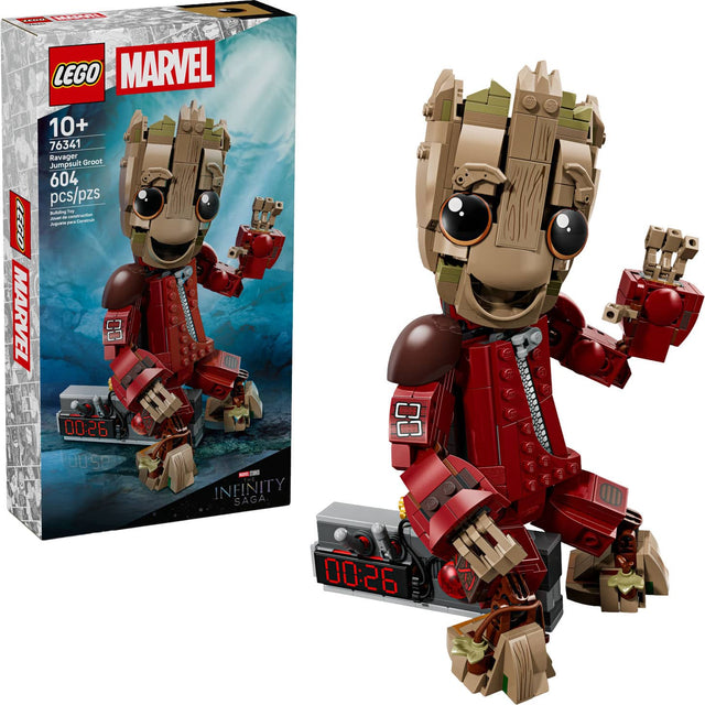 UA | LEGO MARVEL 10+ 76341 Ravager Groot Jumpsuit 604 pcs/pzs  
1m JUm - - ! Lramu LEGO - MARVEL CJ CJ | QTD 00:26 180S8 - F - INFINITY SAGA Dr 00:26