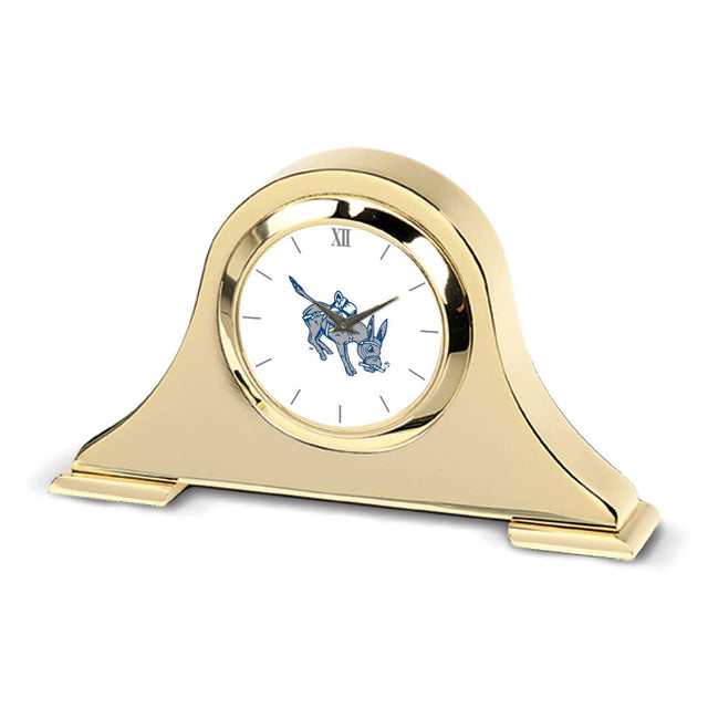 Front. Jardine - Gold Colorado School of Mines Orediggers Team Logo Napoleon Desk Clock - Gold.