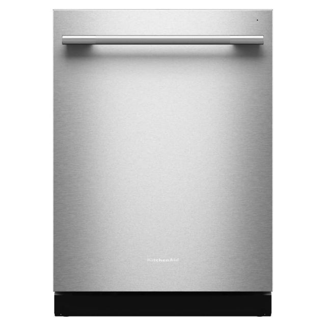 Front. KitchenAid - 24 inch 360° Max Jets Third Rack Dishwasher with ProDry System 44 dBA - PrintShield Stainless.