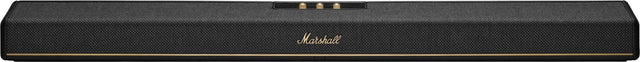 Front. Marshall - Heston 120 5.1.2 Channel Soundbar with Dolby Atmos Immersive Sound and Built-in Subwoofer for TV / Movies / Music - Black.