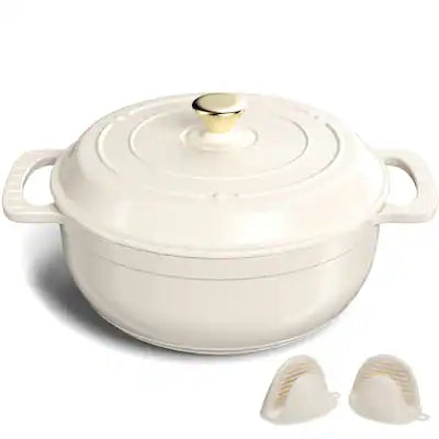 Winado - 7.5QT Dutch Oven Enameled Cast Iron Bread Oven w/ Moisture-Lock Lid for Sourdough Baking & Cooking, Oven & Stovetop Safe