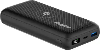Energizer - Ultimate Lithium 20,000 mAh 20W USB-C PD & 15W Qi Wireless 4-Port Portable Battery Charger Power Bank with LCD Display