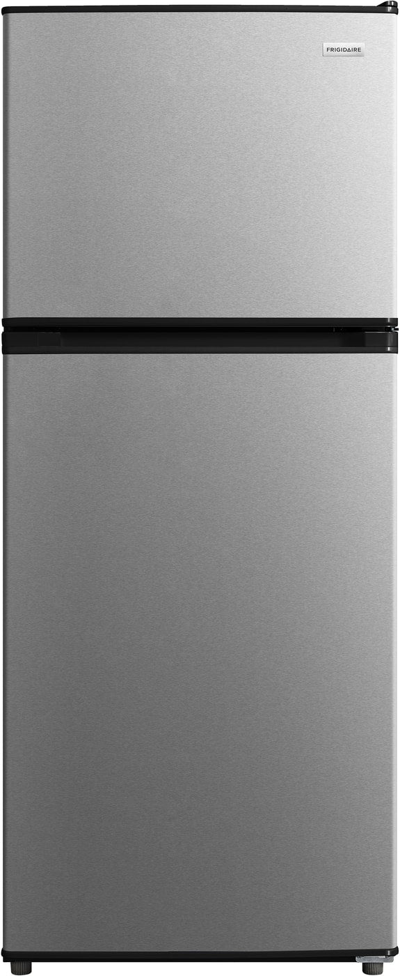 Frigidaire - 12 Cu. Ft. Garage Ready Top Freezer - Fingerprint-Resistant Stainless Steel Look