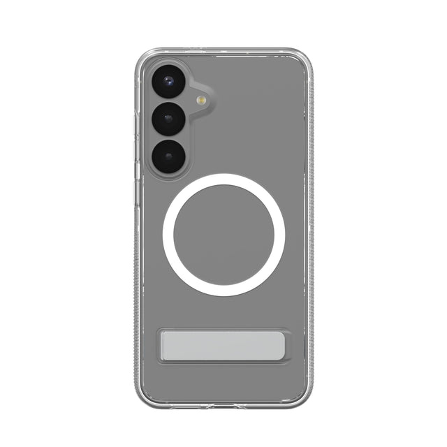 Front. ZAGG - Crystal Palace Snap MagSafe Compatible Case w/ Kickstand for Samsung S25+ - Clear.