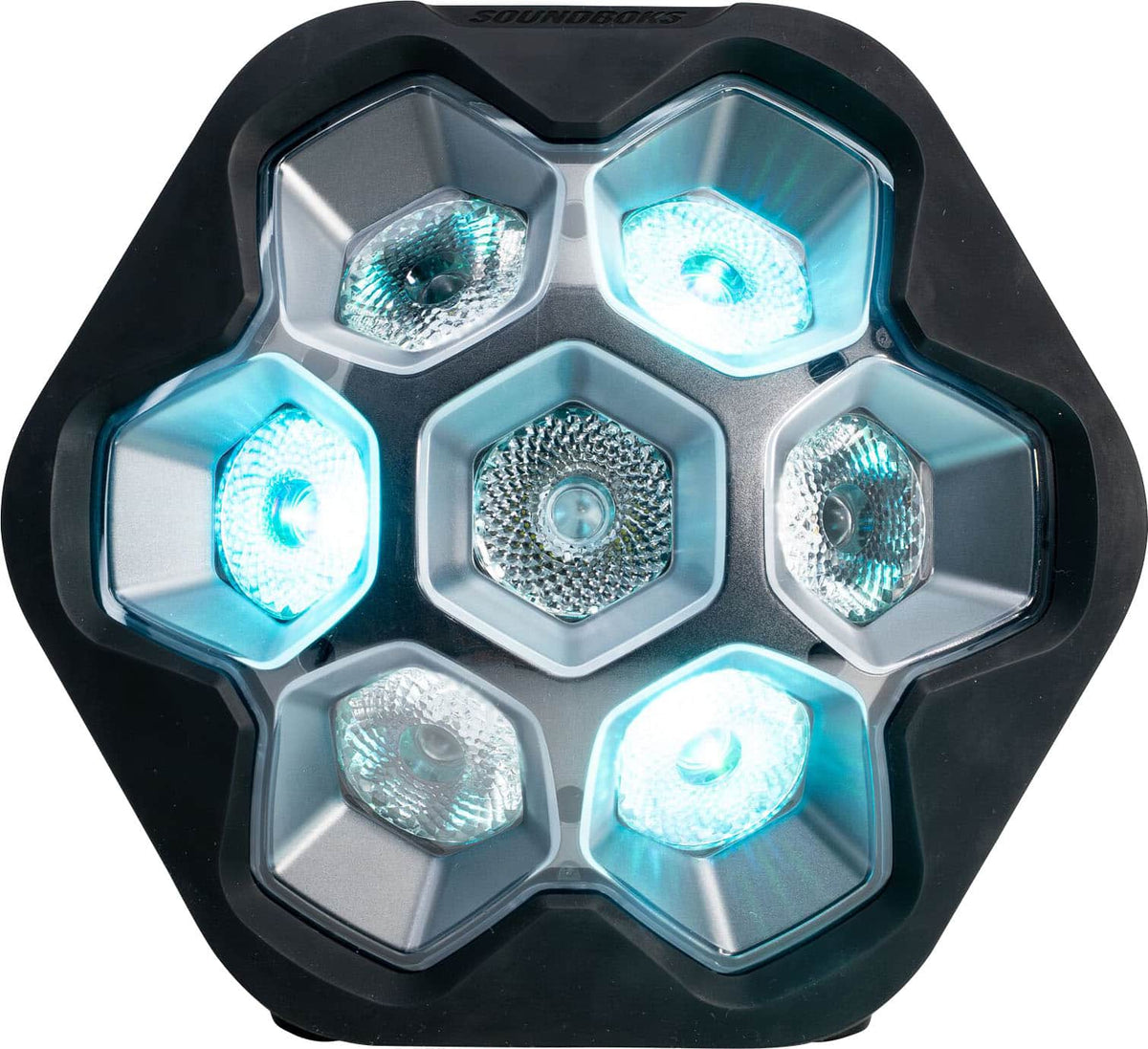 SOUNDBOKS - Lightboks - Battery Powered Audio Reactive Party Light w/ built in handle & TrackSync technology - Black