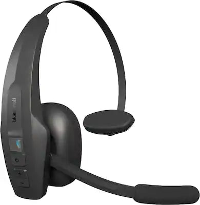 BlueParrott - Pro B350 Wireless Bluetooth Mono Headset with 98% AI Voice Isolation Mics and Lightweight Headband