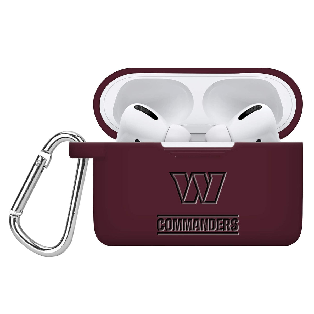 Artinian - Washington Commanders Debossed Silicone Airpods Pro Case Cover - No Size - Multicolor