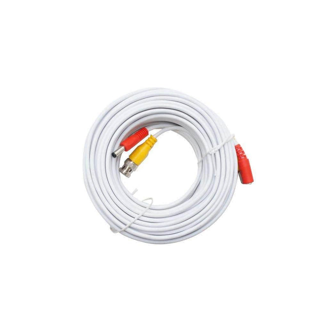 Front. SPT - 150 ft. Premade Premium Siamese Power Video Cable (2-Pack) - White.