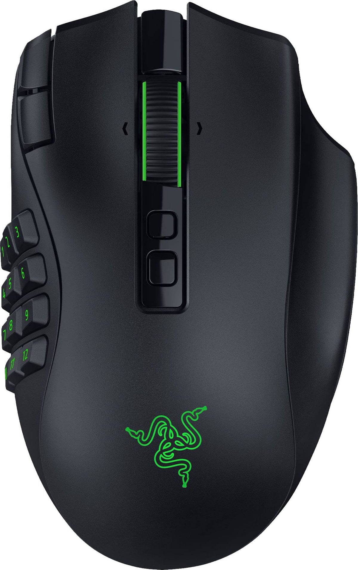 Razer - Naga V3 Pro Modular MMO Optical Gaming Mouse with Swappable Side Plates - Wireless - Black