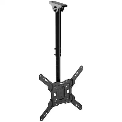 Mount-It! - Full-Motion Height-Adjustable Ceiling TV Mount – 32″–65″ TVs, 360° Swivel, +5°/-15° Tilt, 20.3″–30.2″ Height