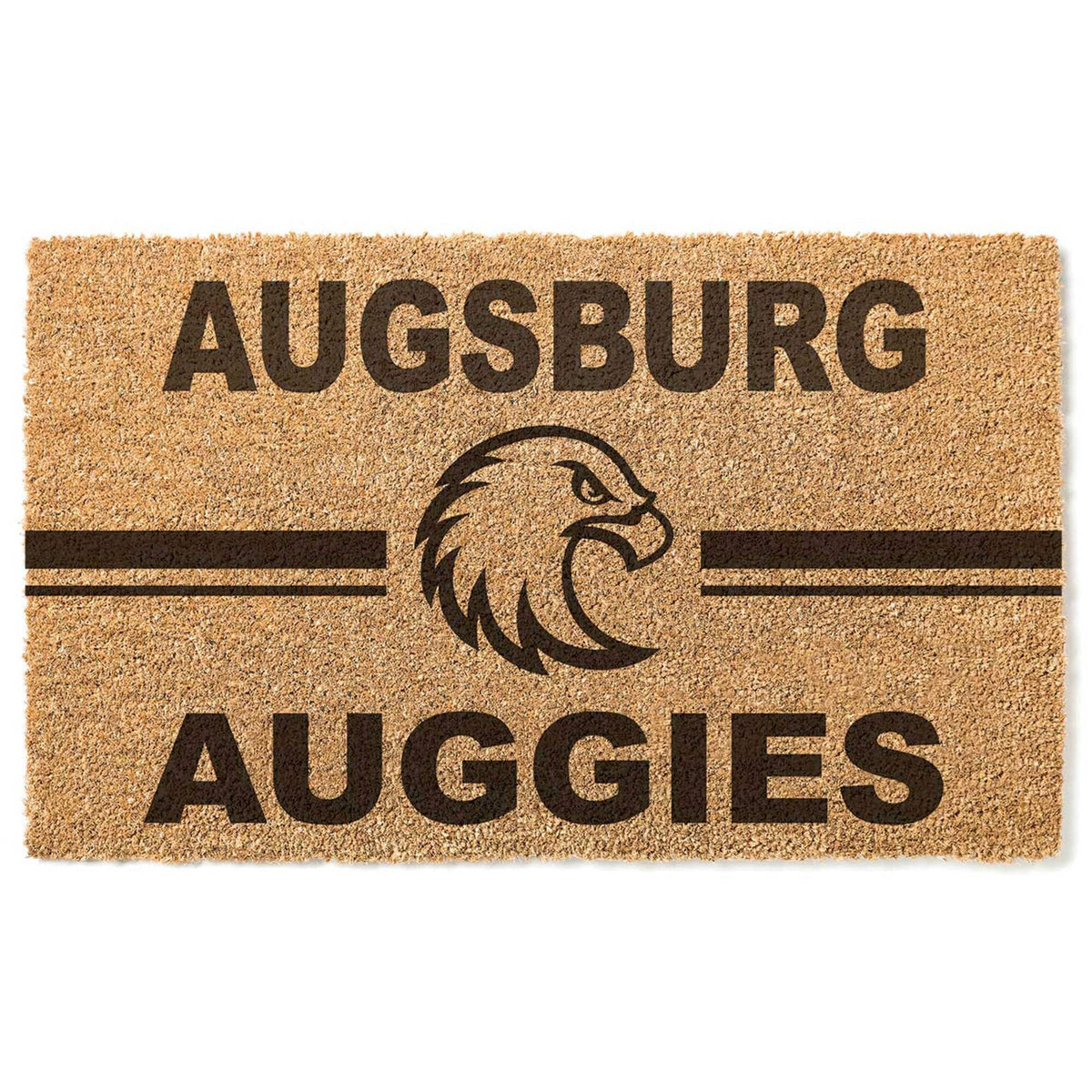Jardine - Augsburg Auggies 18" x 30" Team Logo Doormat - Brown