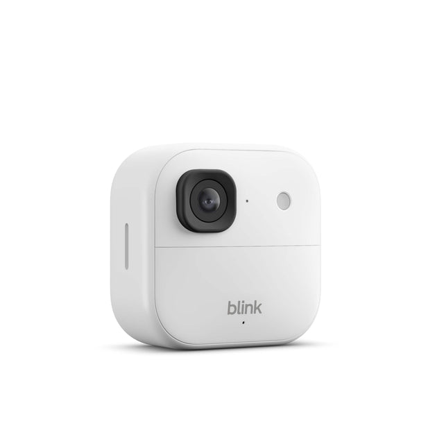 Front. Blink - Blink Outdoor 2K+ Wireless Smart Security Camera, 2K video, Two-way audio, Noise Cancellation, Smart detection Add-onCam - White.