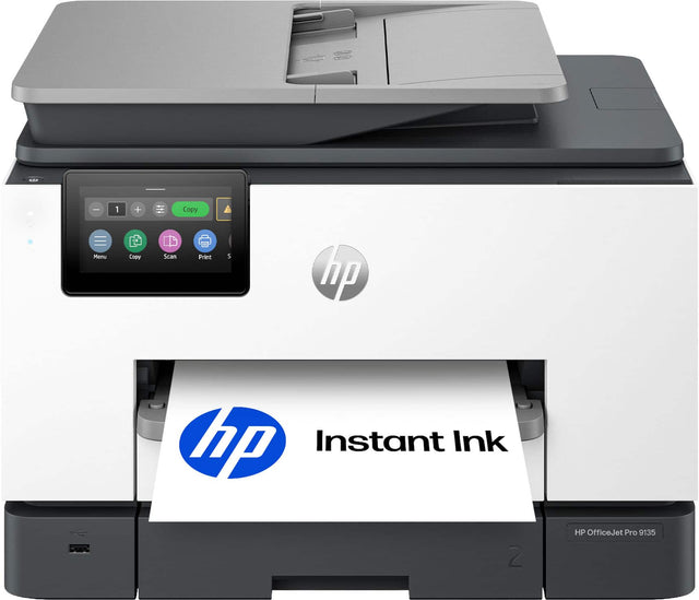 1 + Copy Menu Copy Scan Print 5 hp hp Instant Ink 2 HP OfficeJet Pro 9135