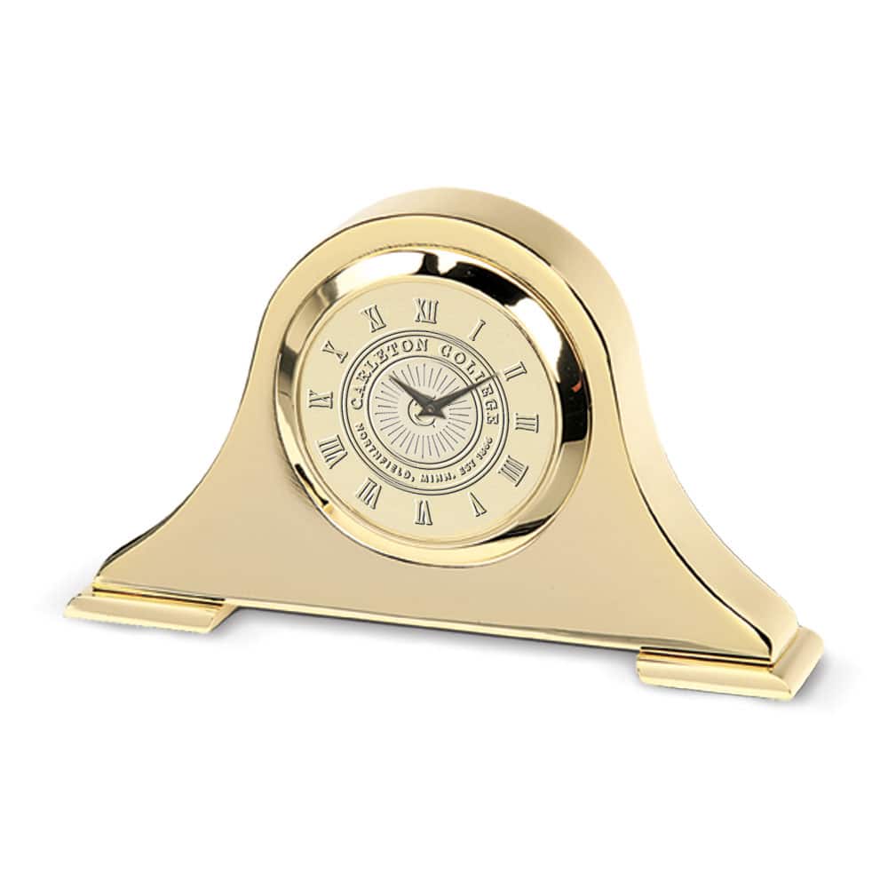 Jardine - Carleton Knights Napoleon Desk Clock - Gold