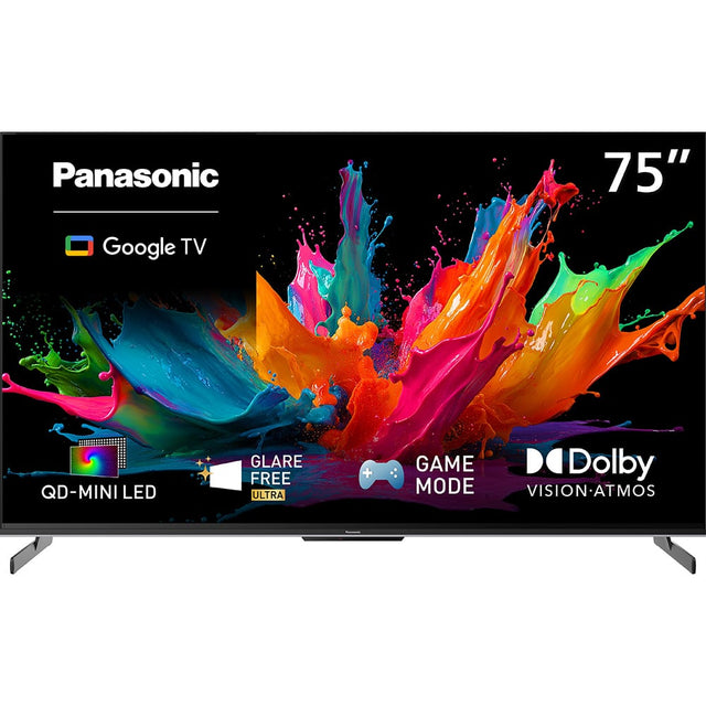 Panasonic  
75"  
Google TV  
QD-MINI LED  
GLARE FREE ULTRA  
GAME MODE  
Dolby VISION.ATMOS