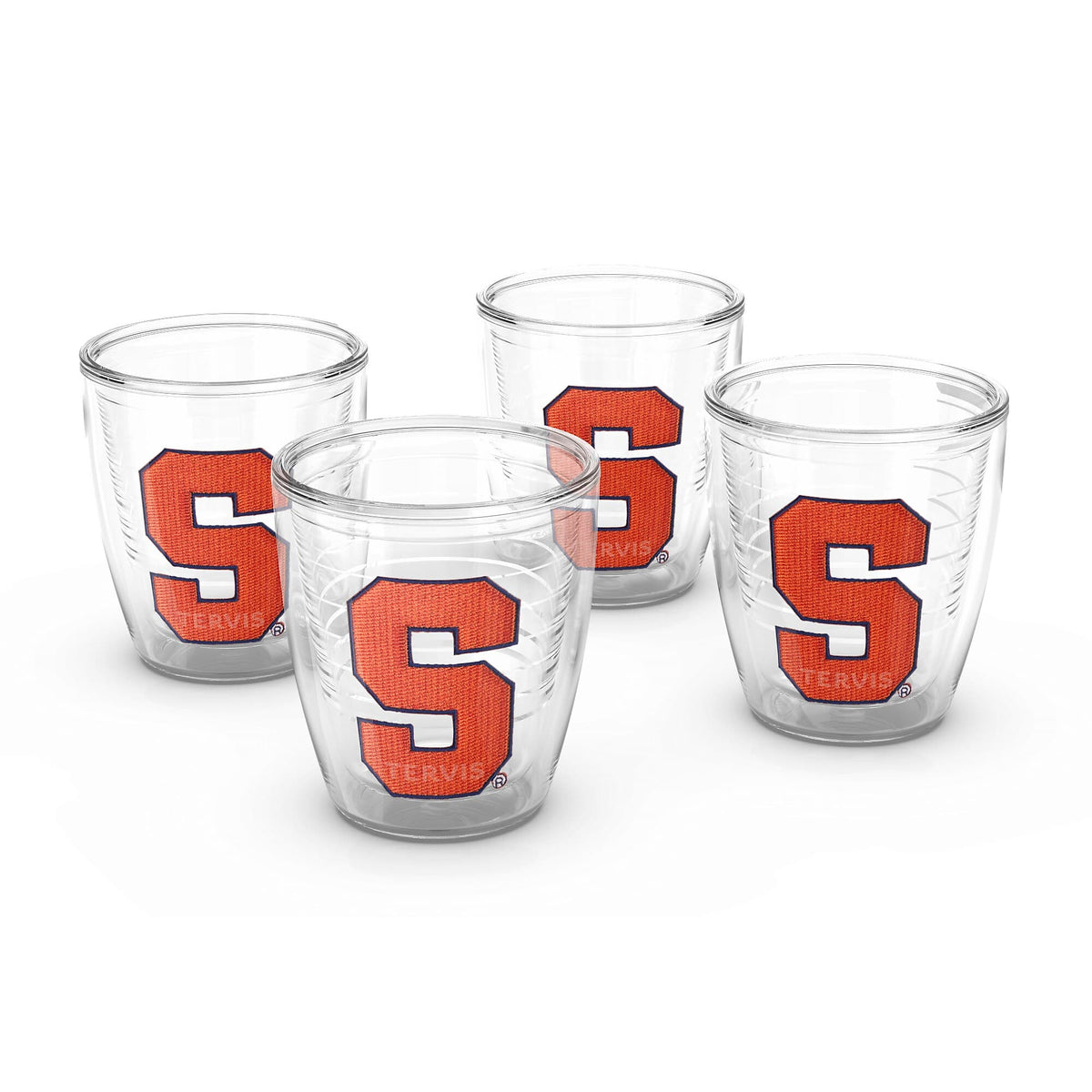 Tervis - Syracuse Orange 4-Pack 12oz. Emblem Tumbler Set - Multicolor