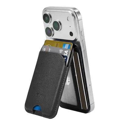 Vena - Magsafe Wallet Stand Leather Magnetic Wallet for iPhone 17, 4 Cards Magnetic Card Holder, Adjustable iPhone Wallet Case