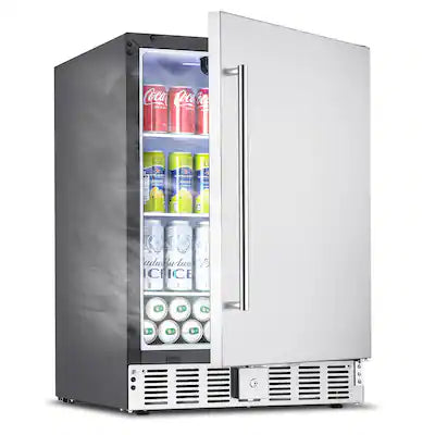 VEVOR - 24-Inch Indoor/Outdoor Beverage Refrigerator, 150 QT Freestanding or Undercounter Beverage Fridge