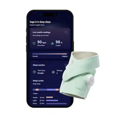 Owlet - Dream Sock – Smart Wearable Baby Monitor with Live Heart Rate & Oxygen Alerts