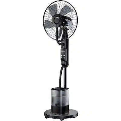COWIN - Misting Pedestal Fan Oscillating 5 Speeds 3 Modes Timer 4L Humidifier with Wheels