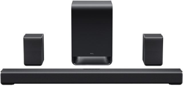 Front. TCL - S-Class S65K 5.1 Channel Dolby Atmos Soundbar with Wireless Subwoofer (2026) - Charcoal.