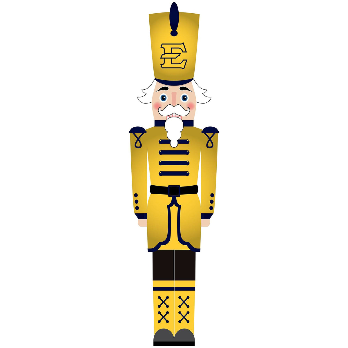 Fan Creations - ETSU Buccaneers 46" Nutcracker Leaner - Multicolor
