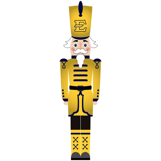 Front. Fan Creations - ETSU Buccaneers 46" Nutcracker Leaner - Multicolor.