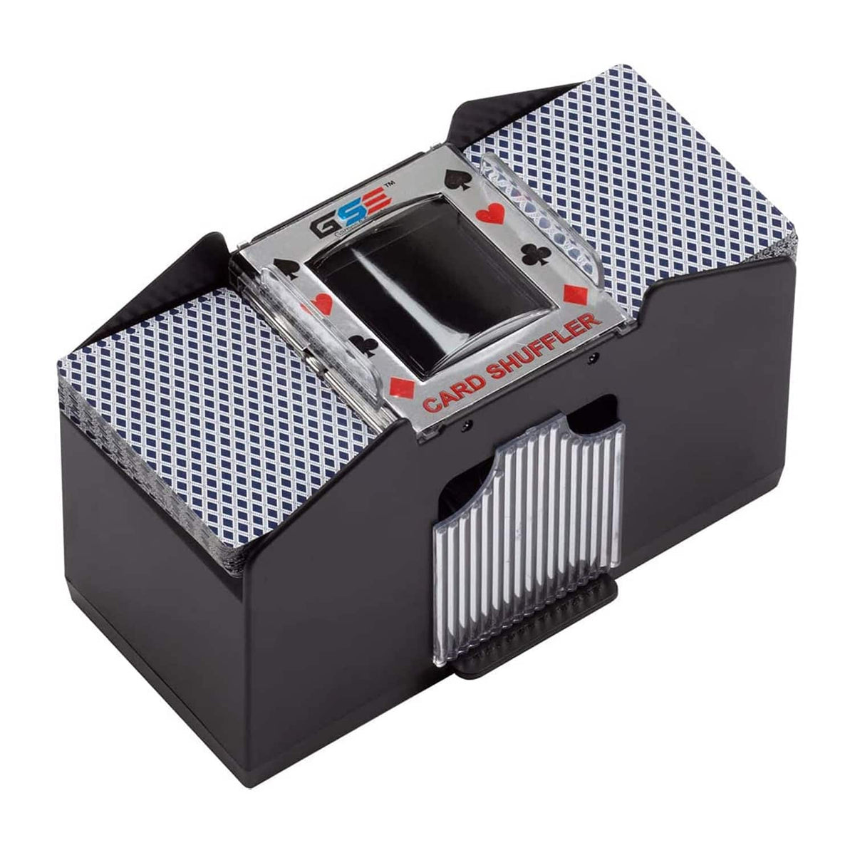 GSE Games & Sports Expert - 1-4 Deck Battery-Operated Casino Automatic Card Shuffler for Playing Card