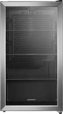 Insignia™ - 115 Can Beverage Cooler with Glass Shelves