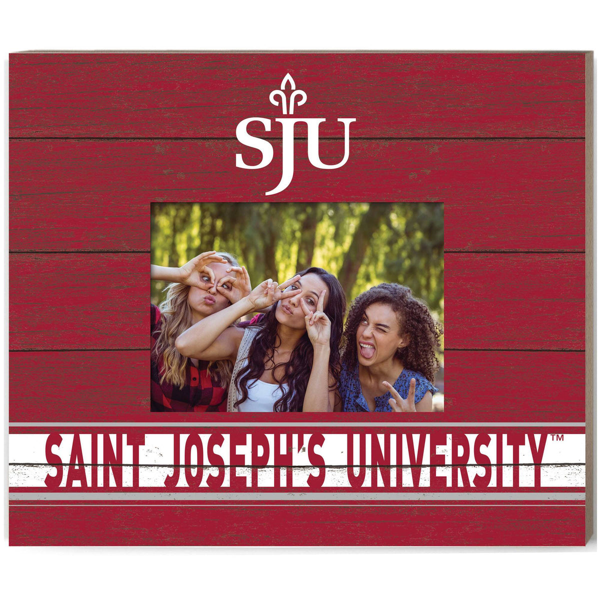 Jardine - Saint Joseph's Hawks 11'' x 13'' Team Spirit Scholastic Picture Frame - Crimson