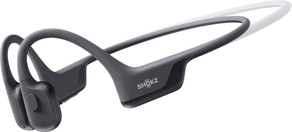 Shokz - OpenRun Air 2 Mini Wireless Bone Conduction Open-Ear Bluetooth Sports Headphones - Black