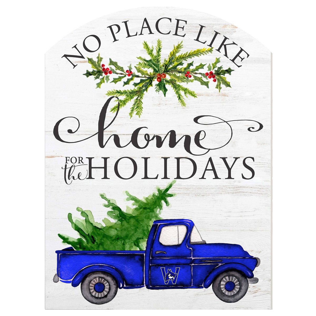 Jardine - Westfield State Owls 16'' x 22'' Holiday Marquee Sign - White
