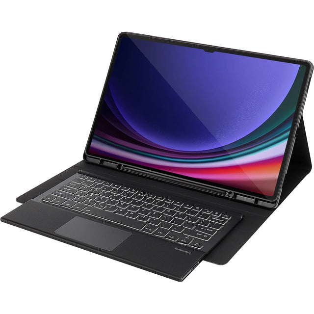 Front. SaharaCase - Keyboard Case with TrackPad for Samsung Galaxy Tab S10 Ultra and Tab S9 Ultra - Black.